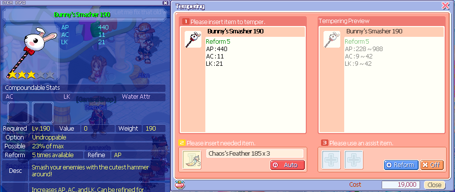 Bunny's Smasher 190